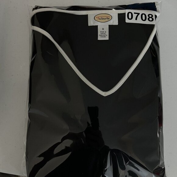 Talbots Womens M Black Maxi Dress Floral Embroidery Short Sleeve V-Neck Hippie - Picture 13 of 13